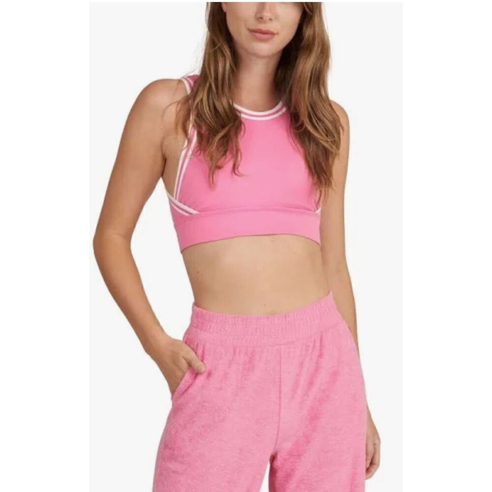 Thrive Société Varsity Sports Bra Rose Pink sports bra size S